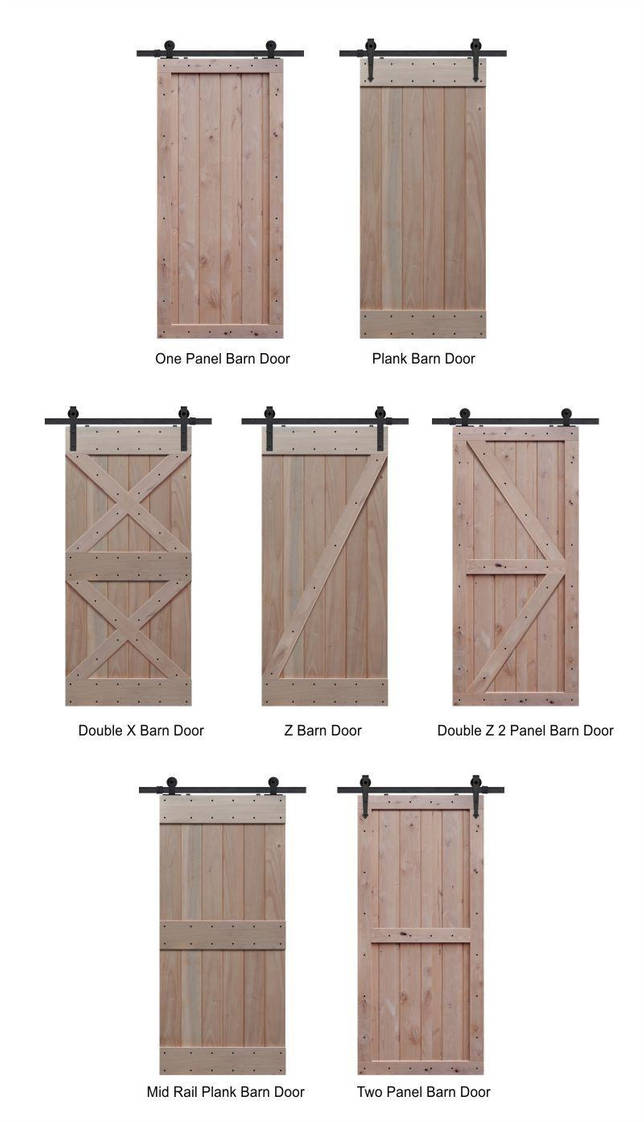 Схемы дизайна амбарных дверей