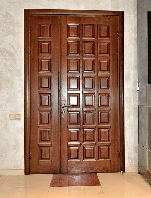 Двери входные деревянные утепленные