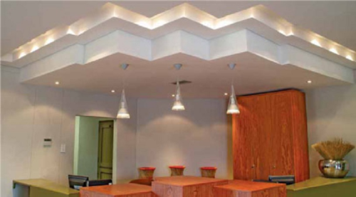Многоуровневые потолки из гипсокартона: фото