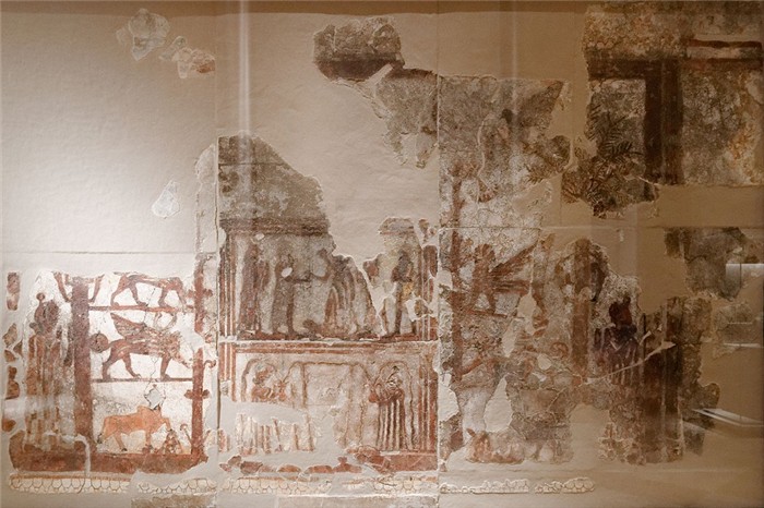 Фреска. Роспись дворца Зимри-Лим. XVII век до нашей эры
