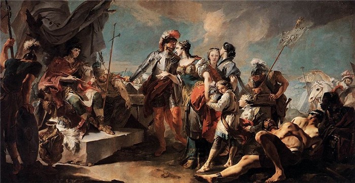 Фреска. Джованни Батиста Тьеполо. «Триумф Аврелиана», 1718