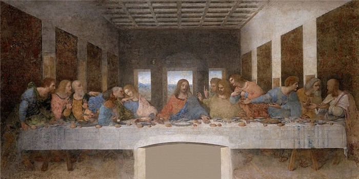 Фреска. Леонардо да Винчи. «Тайная вечеря», 1497