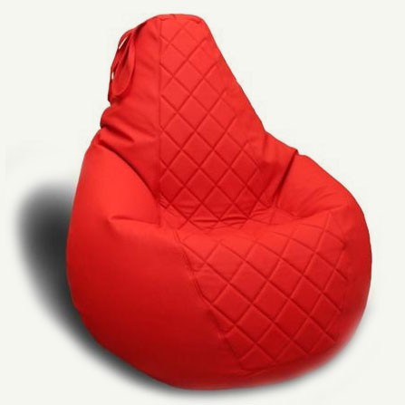 Красное бескаркасное кресло