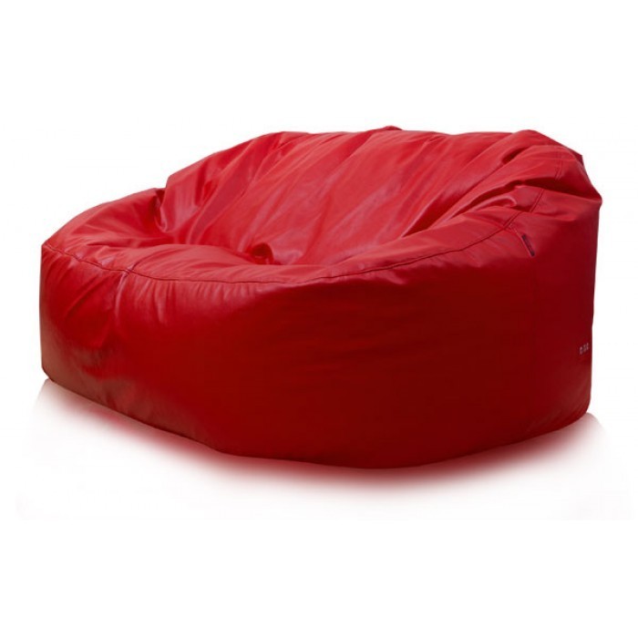 Кожаный красный диван