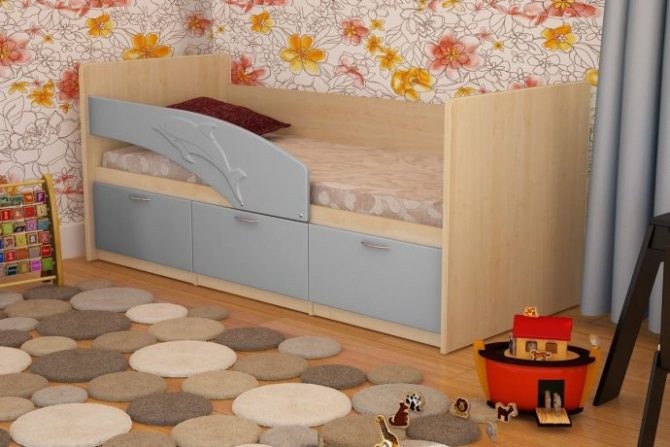 большая кровать дельфин в детской комнате