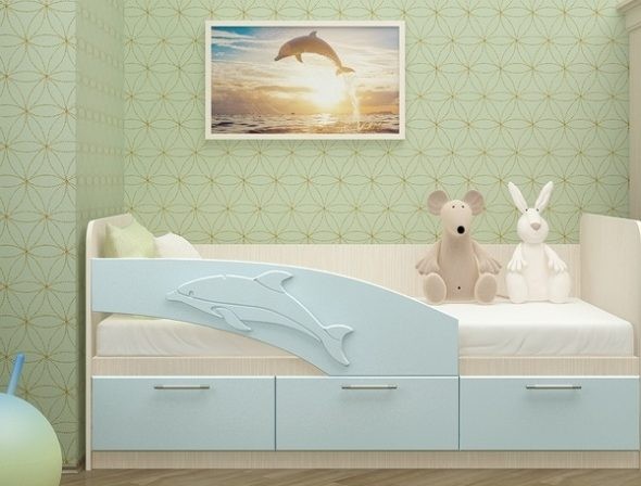 кровать дельфин в детской