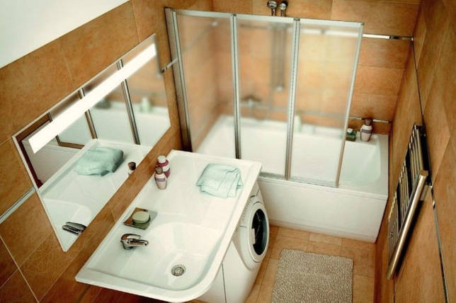 Расположение сантехники в ванной