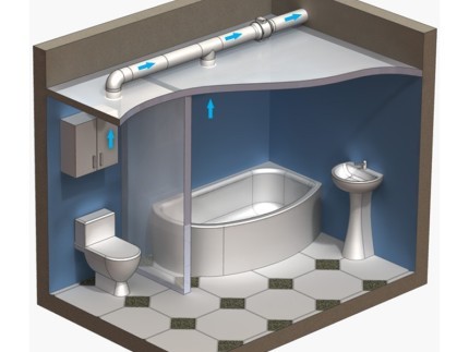 Вентиляционный канал в ванной комнате