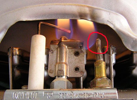 Датчик температуры в газовой колонке